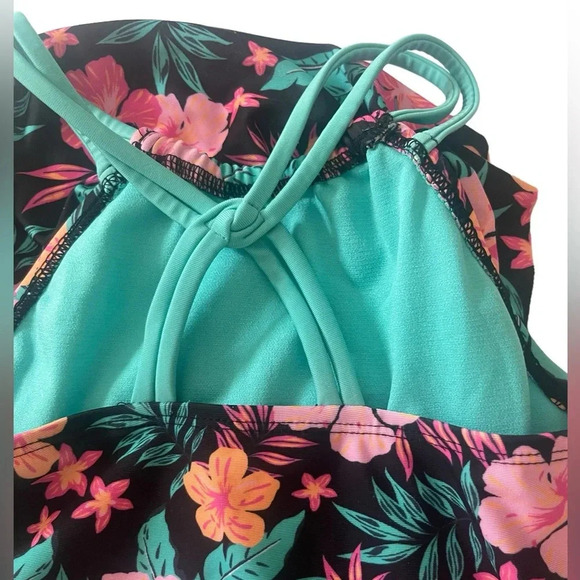 Tuga Rash Guard Girls Size 4/5 Wonder Nation One Piece Swim Suit Size 4/5 - Picture 14 of 16